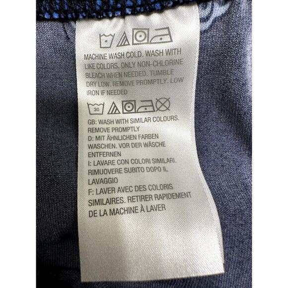 Susan Graver QVC Liquid Knit Blue Maxi Skirt Sz 2XP w/ Elastic Waist Straight - Picture 6 of 6